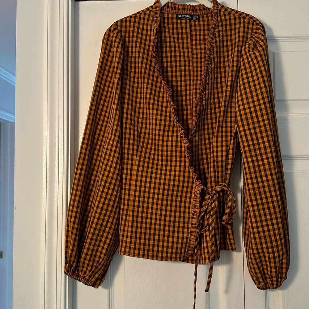 Nasty Gal to size 8.  Black and orange